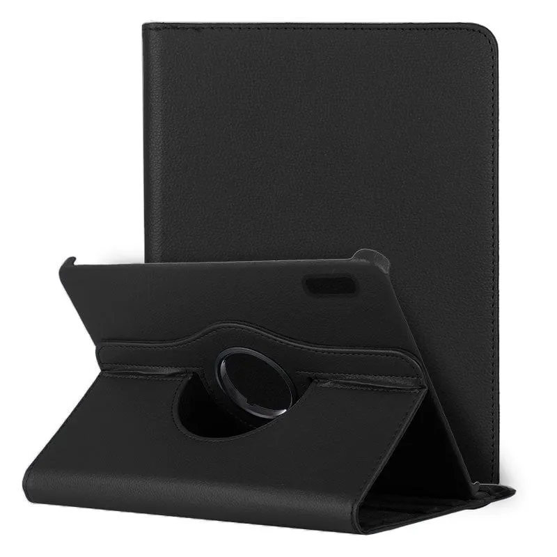 Fantastica custodia girevole in similpelle nera per iPad Mini 6 (2021) / Mini 7 (2024)