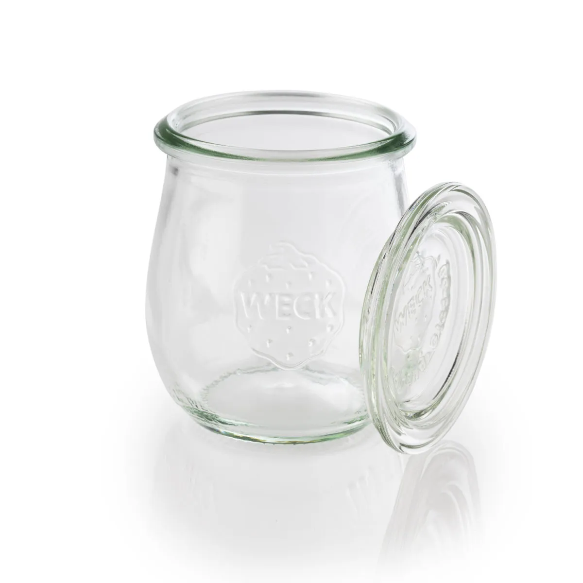 12x APS Barattolo Weck con coperchio, set di 12 pezzi, Ø 7 cm, H: 8 cm; 220 ml, 7x8 cm (ØxH); trasparente; 12 set / Pacco