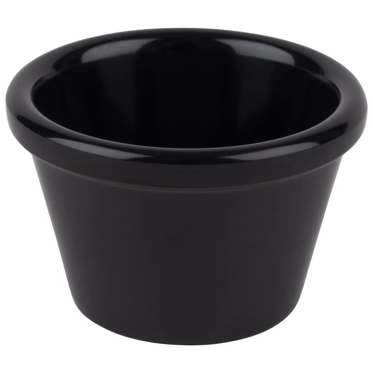 APS Ciotola per salse; 40 ml, 6x6x6x3.7 cm (LxLxØxH); nero; rotonda