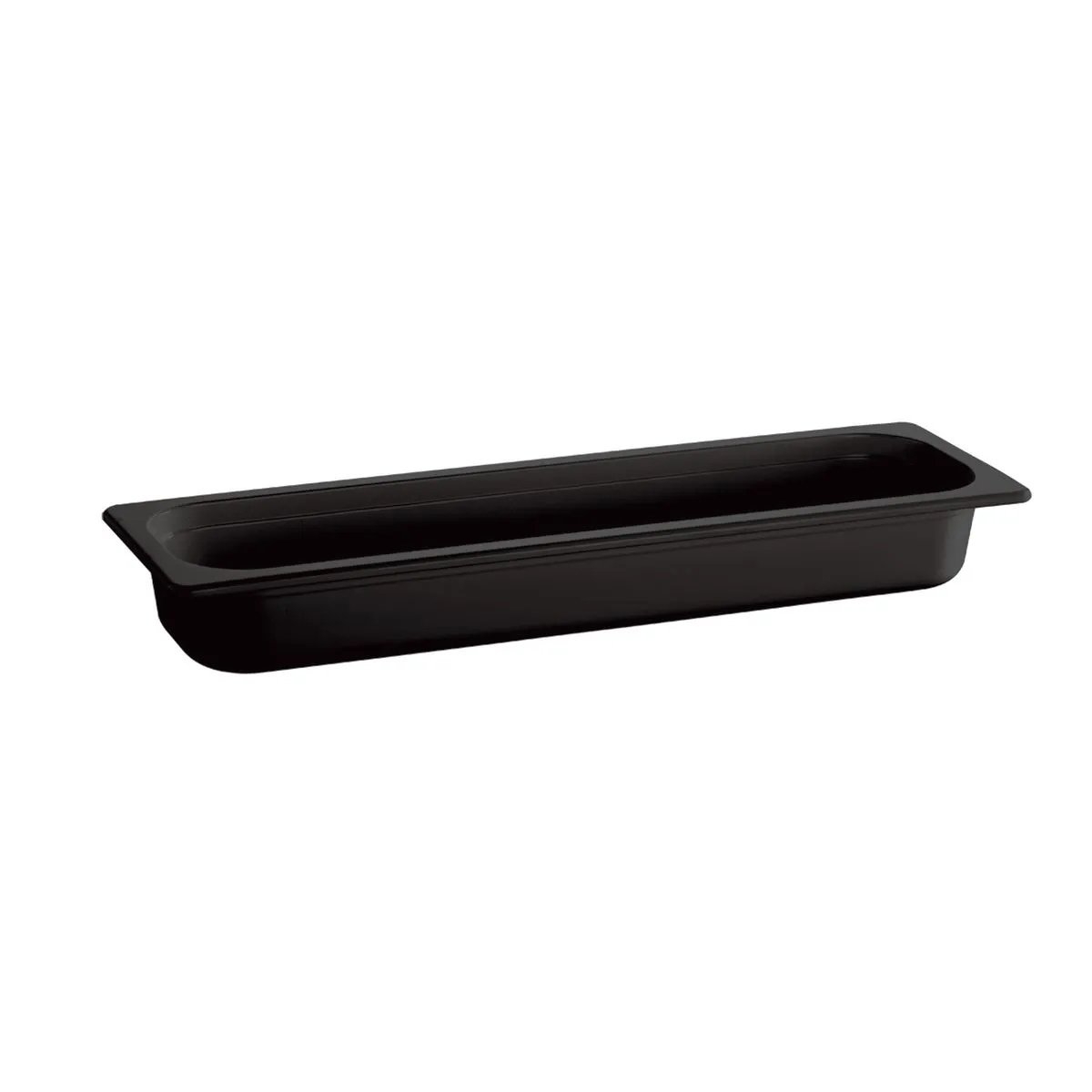 APS Contenitore Gastronorm ; GN 2/4, 3 l, 53x16.2x6.5 cm (LxLxP); nero