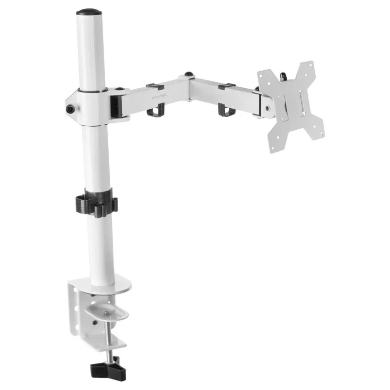 Mars Gaming MARM1W Supporto per braccio per monitor 13"-32" VESA 100x100 Max 8Kg Bianco