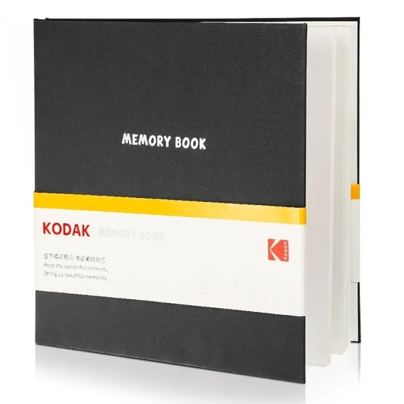 Album fotografico Kodak con adesivi 20 pagine formato 32,5x33 cm Nero