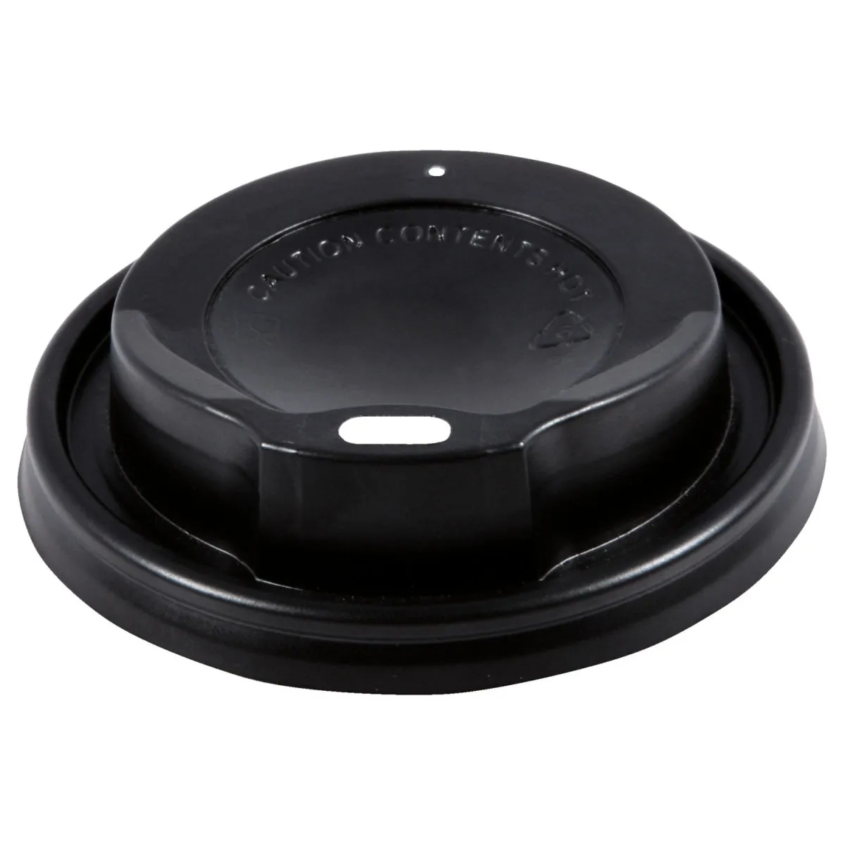 100x WIMEX Coperchio per tazze To Go Cafe Lungo, Cafe Melange, Take-Away 0,2 l; 8x1.8 cm (ØxH); nero; 100 pz. / Pacco