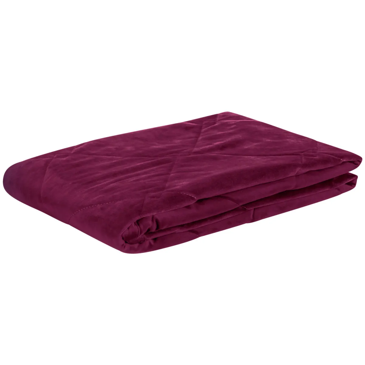ERWIN M. Copriletto Samara Diamond; 230x260 cm (LxL); borgogna; rettangolare