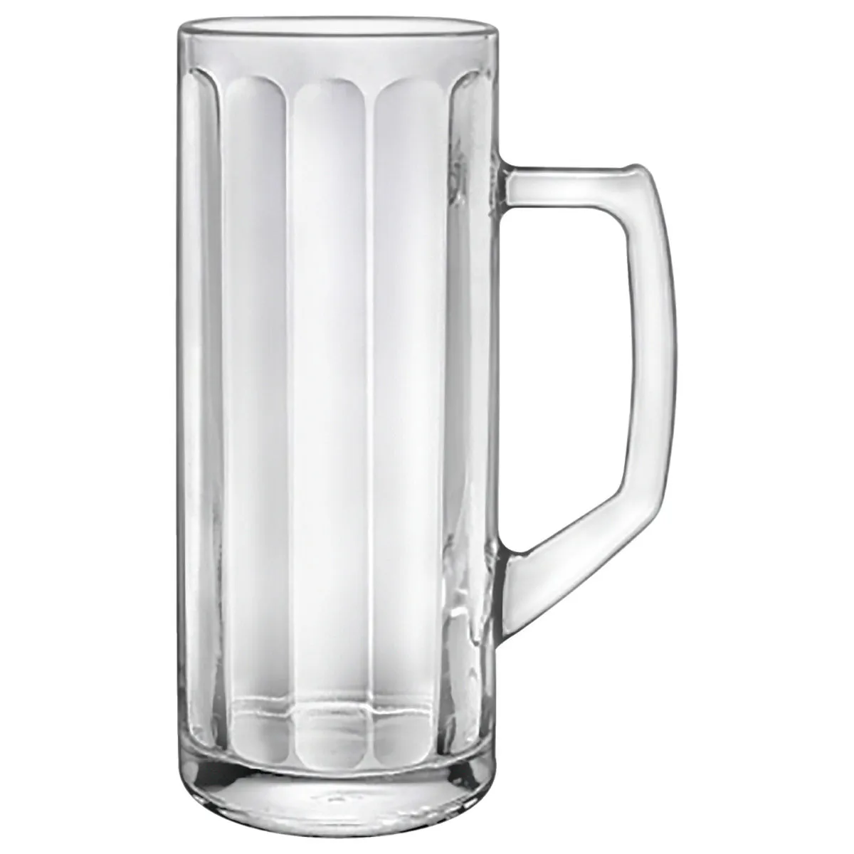 6x Borgonovo Boccale Reno Ottica con marcatura; 375 ml, 6.7x16.4 cm (ØxH); trasparente; 0.3 l Segno di riempimento, 6 pz. / Pacco