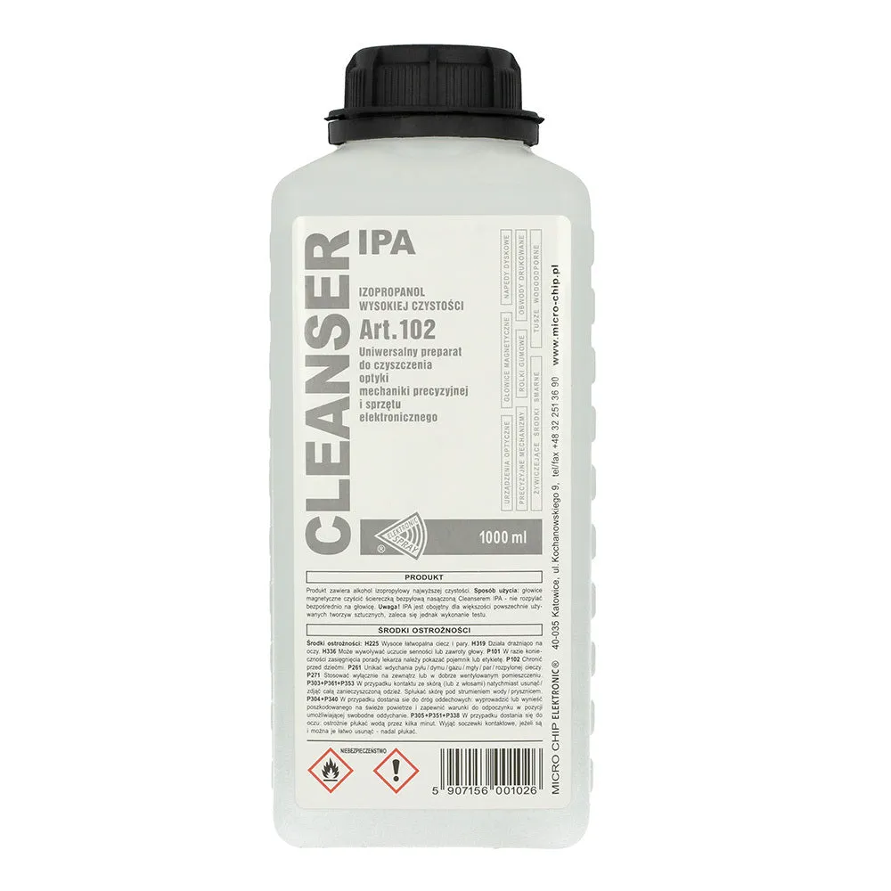 Alcool Isopropilico Elettronico Spray IPA99, 1l ART.102