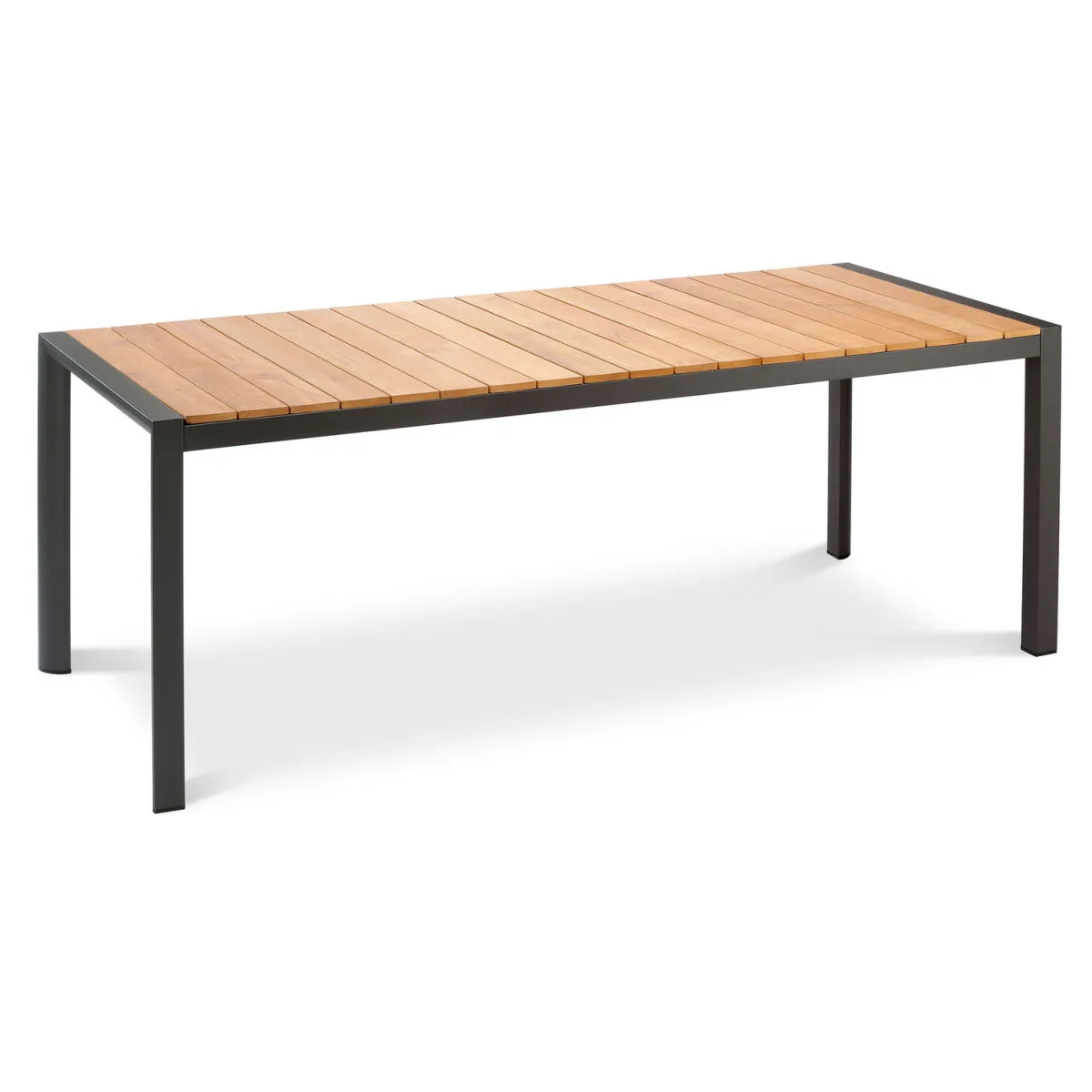 Barths Tavolo Paros, teak; 210x90x76 cm (LxLxH); antracite/marrone; rettangolare