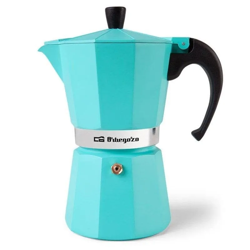 Caffettiera Italiana Orbegozo KFV 945 9 Tazze Manico Ergonomico Valvola Sicurezza