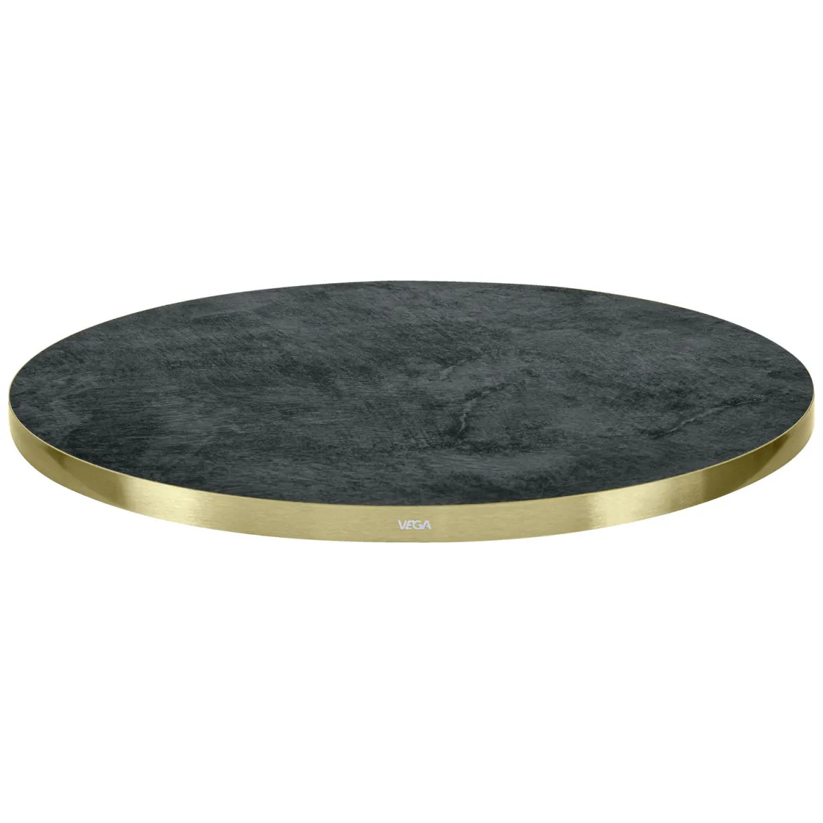 VEGA Piano per tavolo Marvani rotondo; 60x2.5 cm (ØxH); oro/nero; rotonda