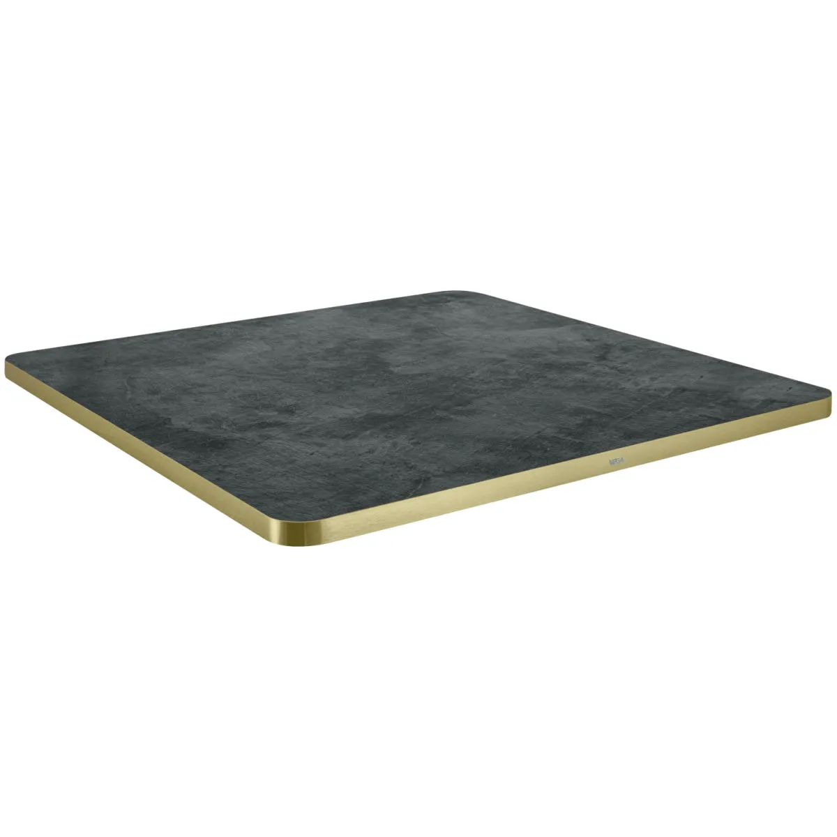 VEGA Piano per tavolo Marvani quadrato; 60x60x2.5 cm (LxLxH); oro/nero; quadrata