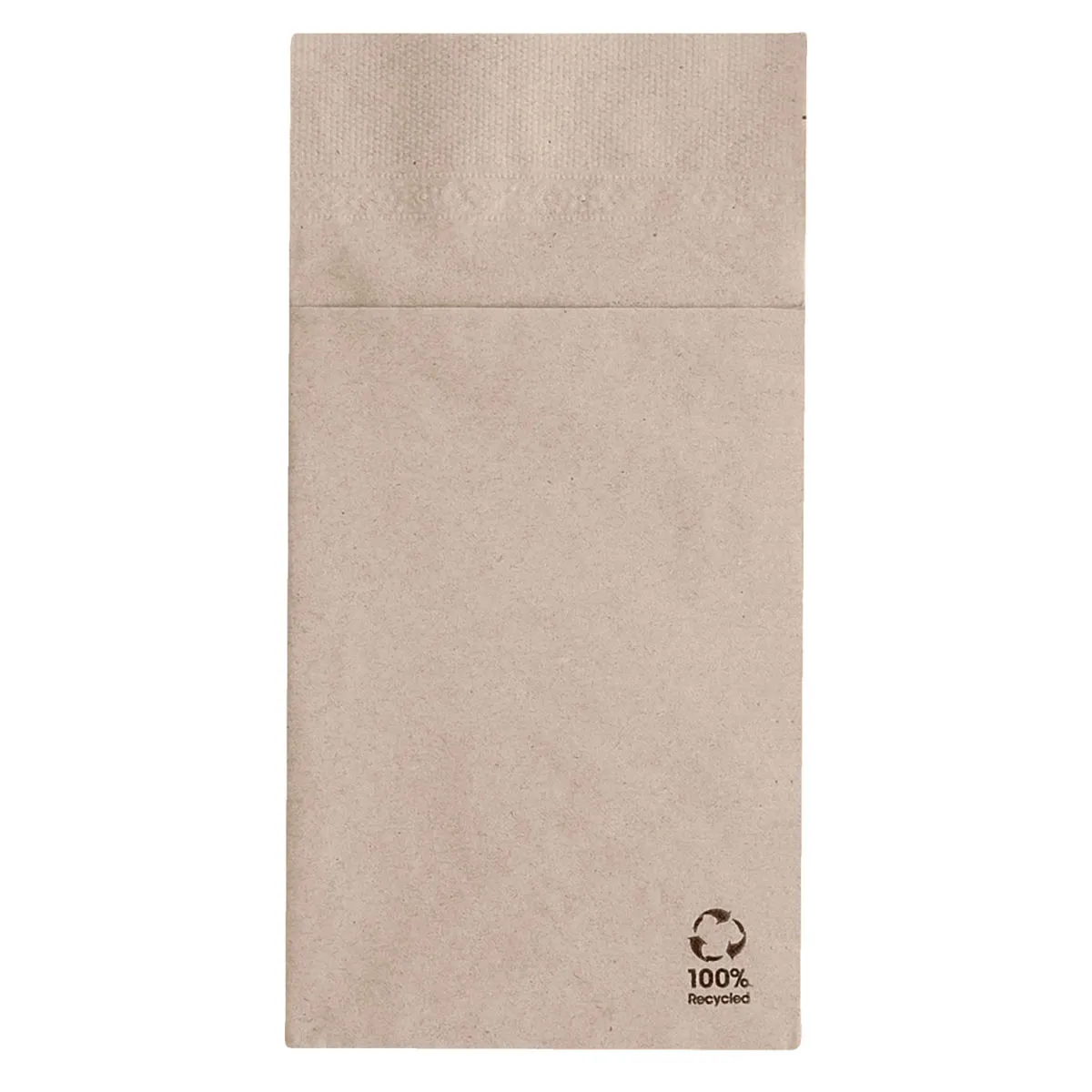 50x GARCIA DE POU Portaposate con tovagliolo Ecolabel; 10x20 cm (LxL); naturale; 50 pz. / Pacco