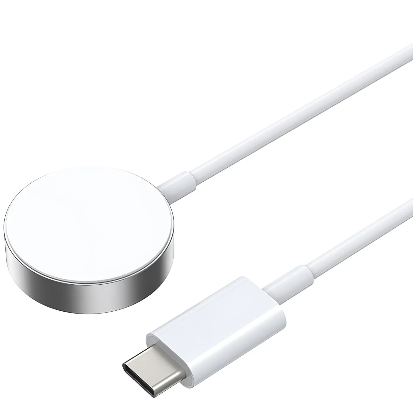 Caricatore Wireless BWOO WL-18 per Apple Watch Series, USB-C, Bianco
