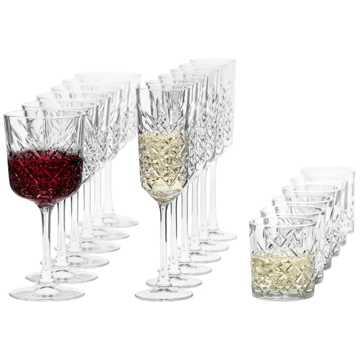 Pasabahçe Set calici Timeless 18 pezzi; 210 ml, 7.5x8.3 cm (ØxH); trasparente