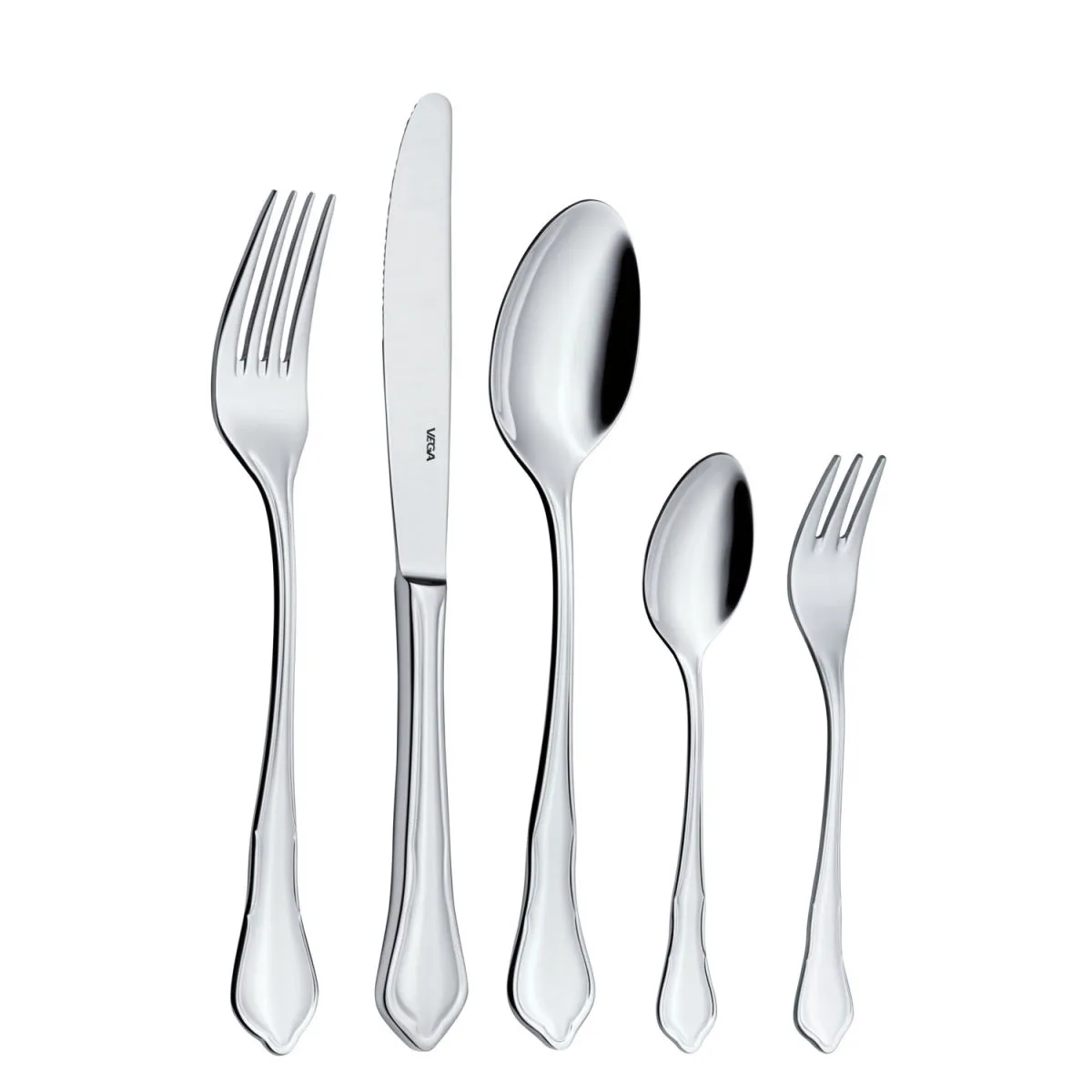 VEGA Set posate Chippendale 30 pezzi; argento