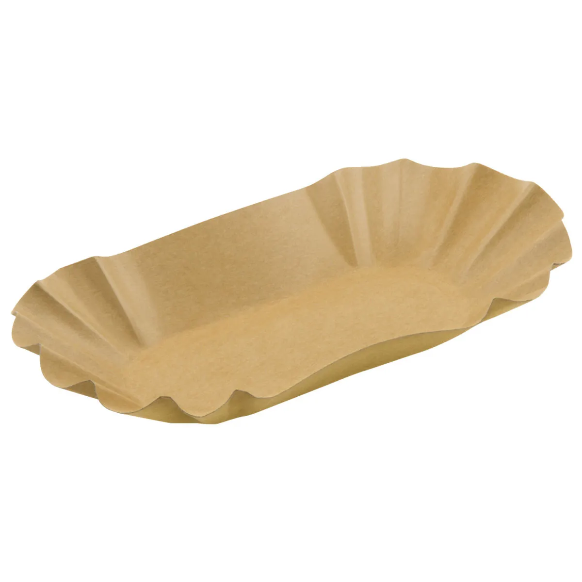 250x WIMEX Ciotola in cartone ovale con barrier antigrasso; 17.5x10.5x3 cm (LxLxH); marrone; ovale; 250 pz. / Pacco