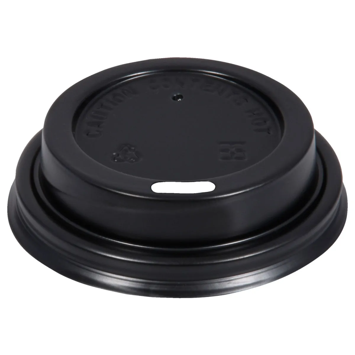 50x WIMEX Coperchio per bicchieri asporto To Go Espresso; 6.2x1.5 cm (ØxH); nero; 50 pz. / Pacco