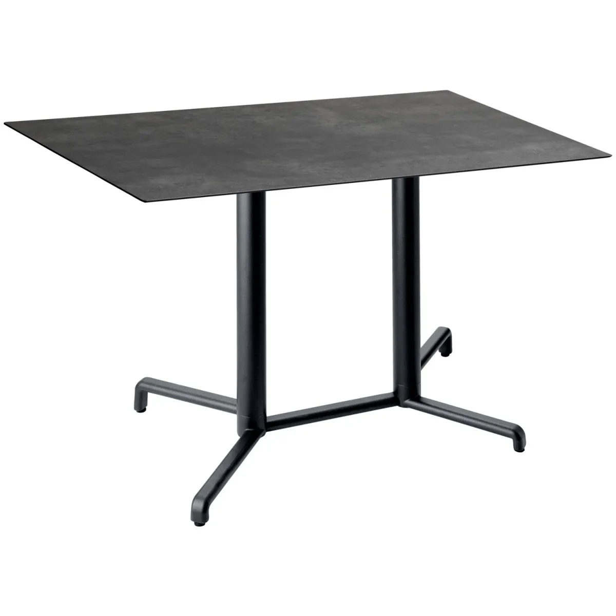 VEGA Tavolo da esterno Lift rettangolare; 120x68x72 cm (LxLxH); Piano tavolo cemento, struttura antracite; rettangolare