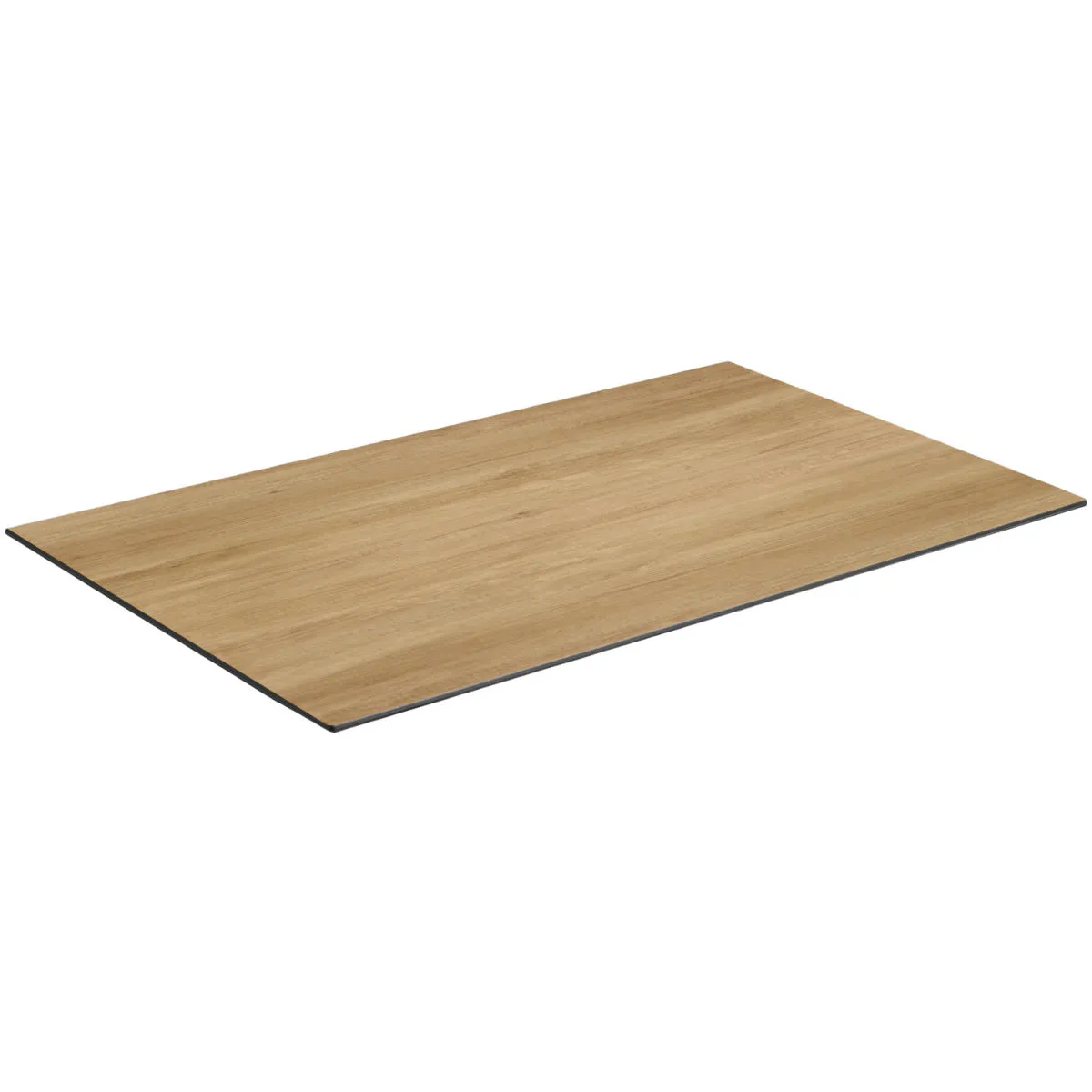 VEGA Piano da tavolo HPL da esterno Lift rettangolare; 130x80 cm (LxL); quercia/naturale; rettangolare