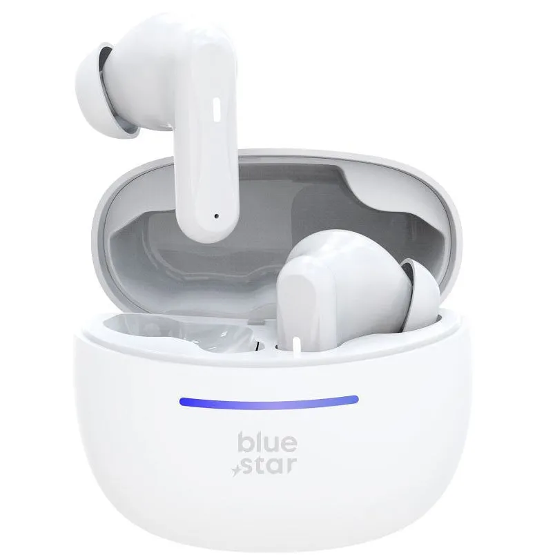 Handsfree Bluetooth Blue Star BK44, TWS, Bianco