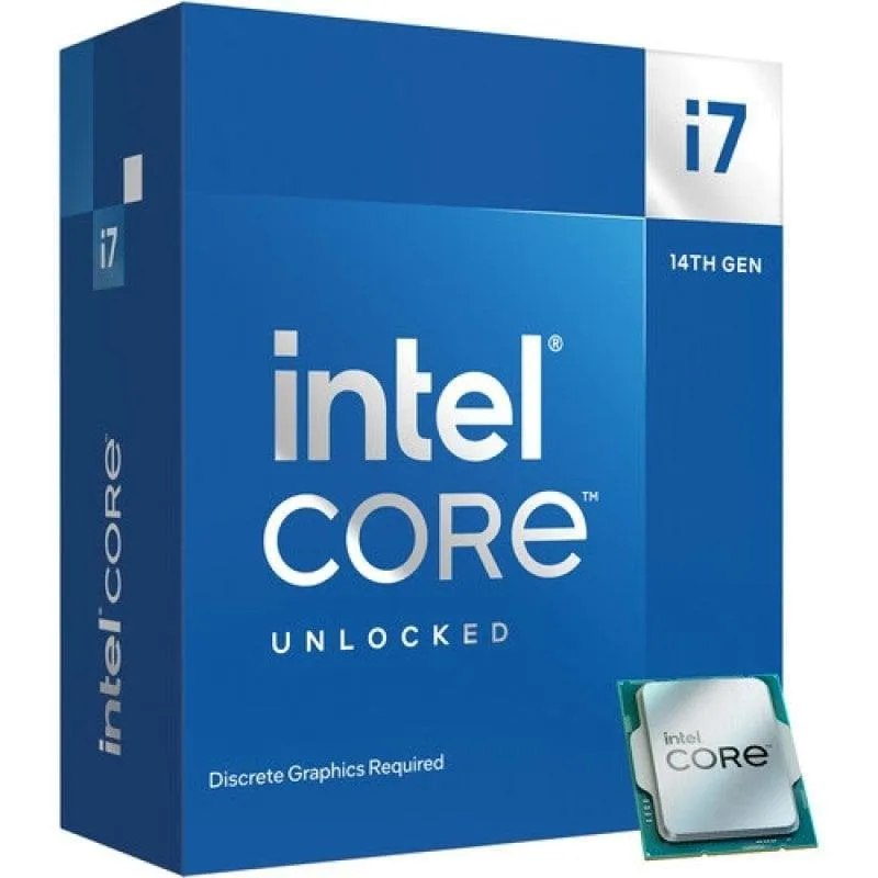 Processore Intel Core i7-14700KF 20 Nuclei 3,4 GHz Frequenza base 5,6 GHz Frequenza turbo Overclocking