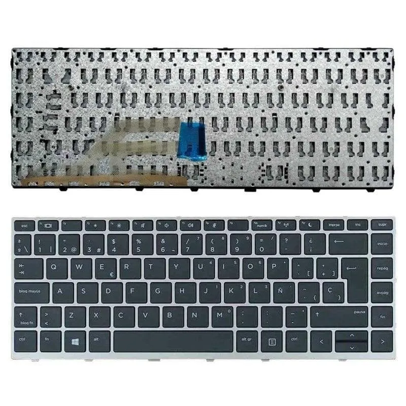 Tastiera Portatile HP ProBook 430 G5 440 G5 445 G5 Cornice Argento