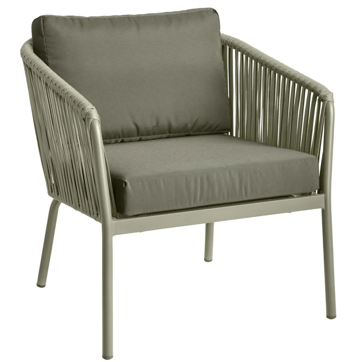 VEGA Poltrona da esterno Esperia; 80x75x79 cm (LxPxH); verde oliva