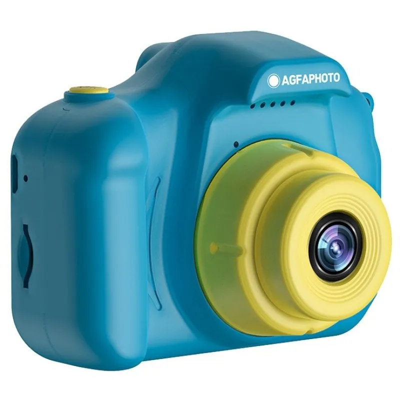 AgfaPhoto Realikids Cam Mini Fotocamera per bambini 12MP Blu/Giallo