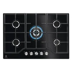 Piano cottura gas 5 zone SERIE 600 Kgg75362K StepPower Black (75cm)