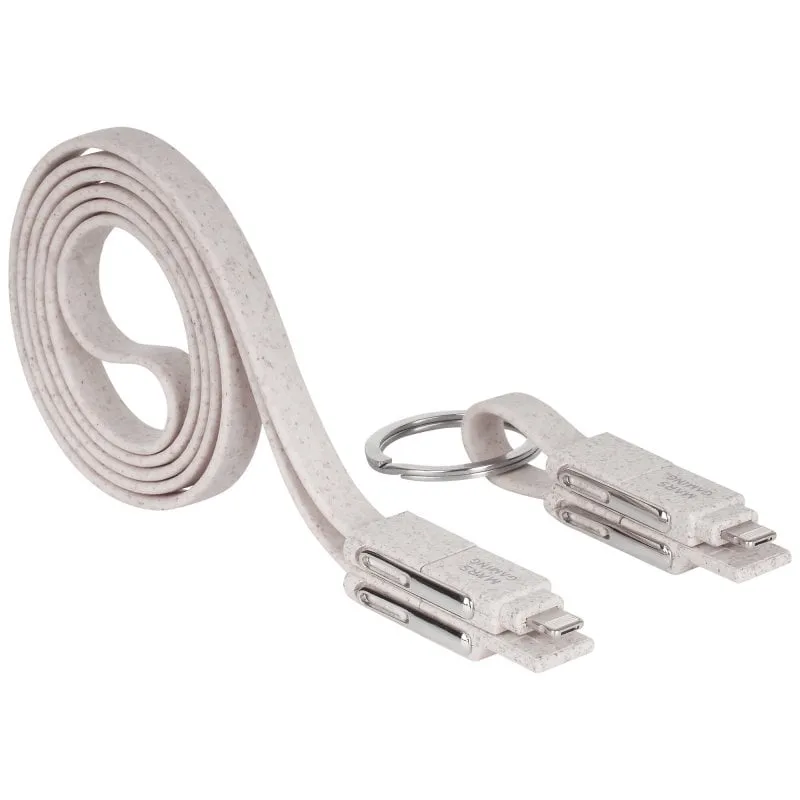 Mars Gaming MCA-ECO Pack 2 Cavi di ricarica USB ECO 50W 1 m + cavo portachiavi USB-C/USB/MicroUSB/Lightning