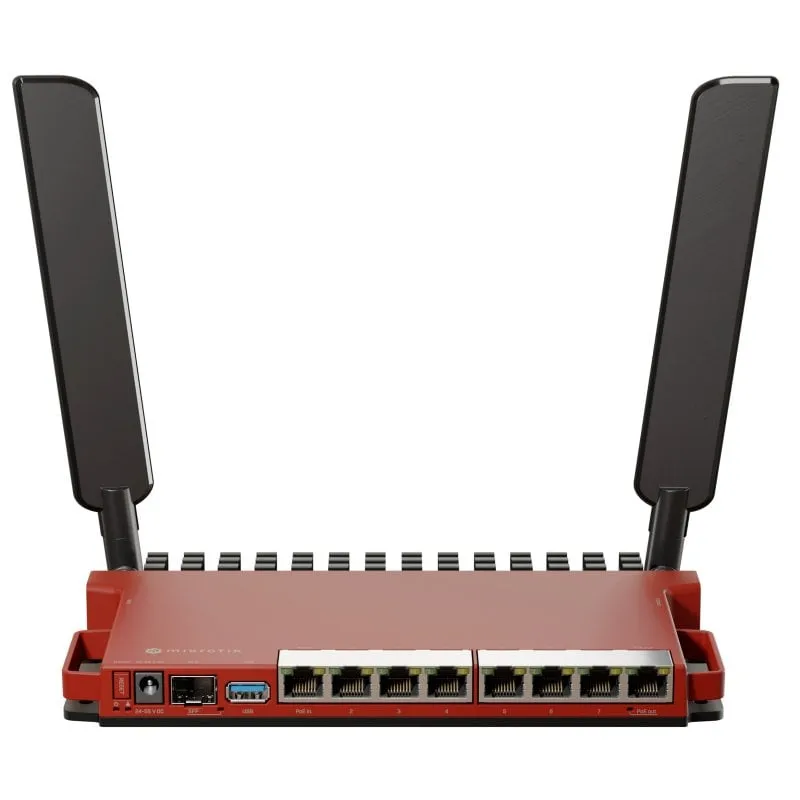 Mikrotik L009UiGS-2HaxD-IN router wireless Gigabit Ethernet Banda singola (2.4 GHz) Rosso