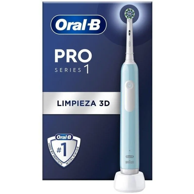 Spazzolino Elettrico Oscillante Oral-B Pro 1 Blu 2 Testine Timer Sensore Pressione