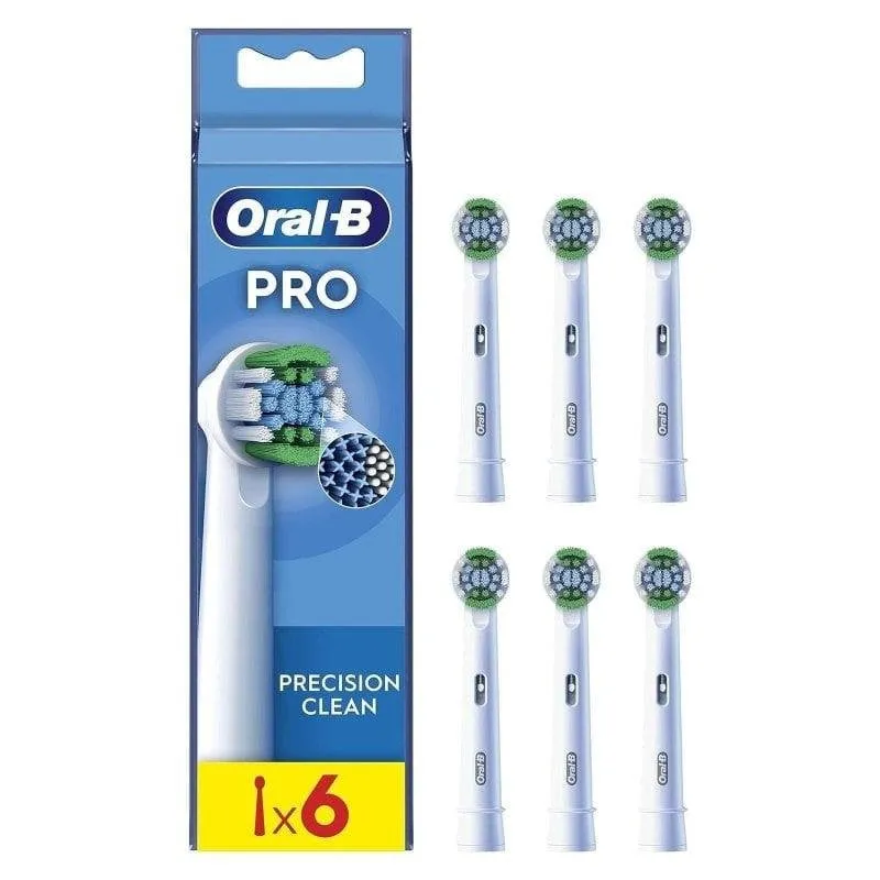 Testine di Ricambio Oral-B Precision Clean 6 Unità Filamenti a X