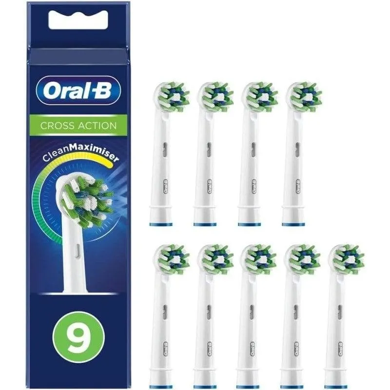 Testine di Ricambio Oral-B CrossAction 9 Unità Bianco