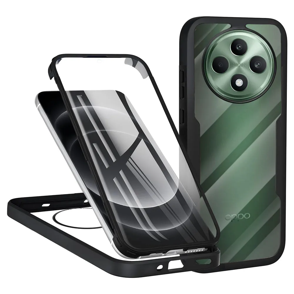 Custodia per Oppo Reno12 FS 5G / Reno12 FS 4G / Reno12 F 4G / Reno12 F, Techsuit, ColorVerse 360, Nera