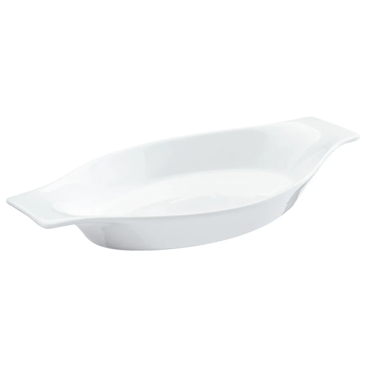 6x PULSIVA Pirofila Carte; 350 ml, 26.5x14.5x3.5 cm (LxLxH); bianco; 6 pz. / Pacco