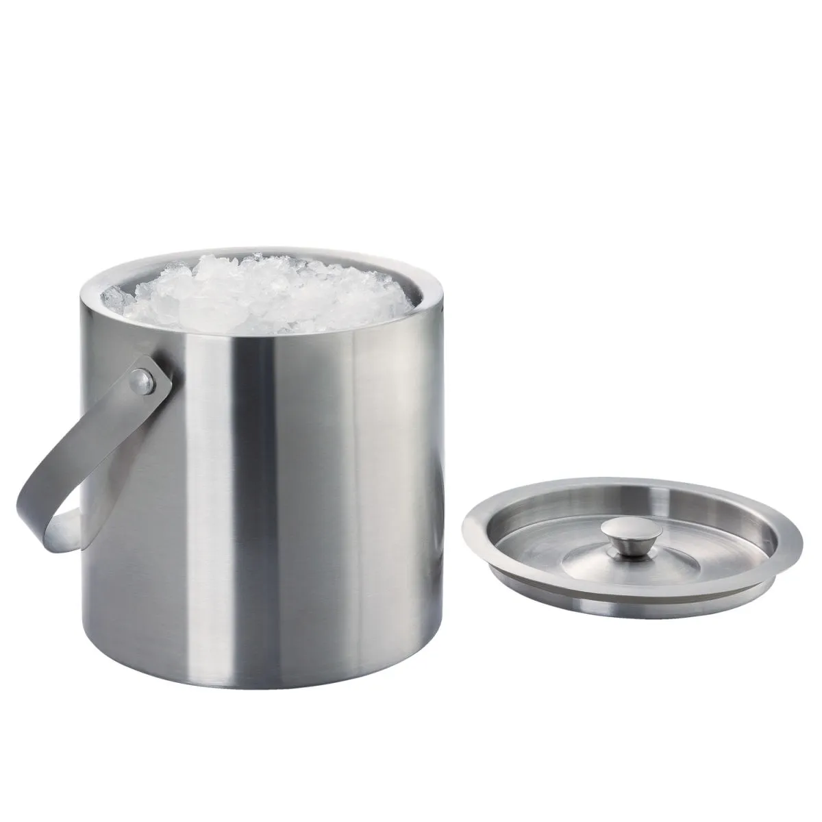PULSIVA Secchiello per il ghiaccio Whisky; 15.5x15.5 cm (HxØ); argento