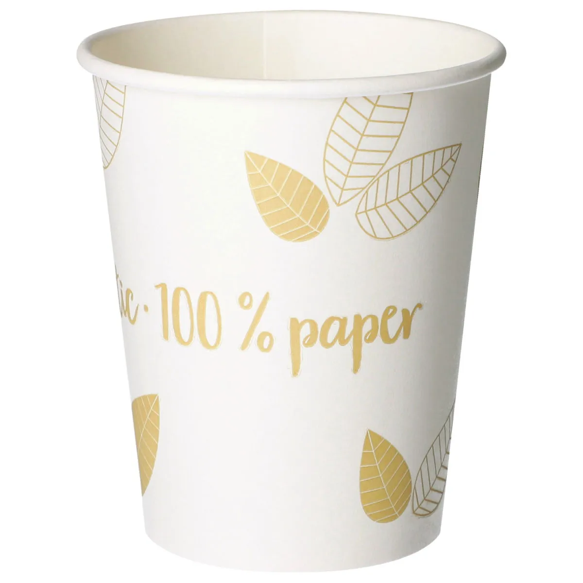 50x PAPSTAR Tazza monouso Zero; 200 ml, 8x9.2 cm (ØxH); bianco crema; 50 pz. / Pacco