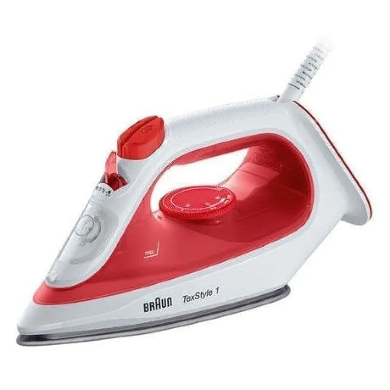 Ferro da stiro Braun TexStyle 1 SI 1019 RD 1900 W 120 g/min suola antiaderente
