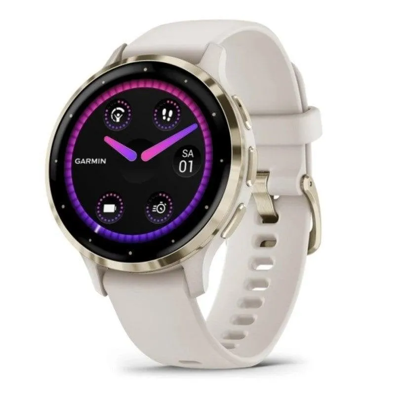 Garmin Venu 3S Bluetooth GPS NFC 41mm AMOLED Oro Marfil M Resistenza Acqua 5ATM SpO2