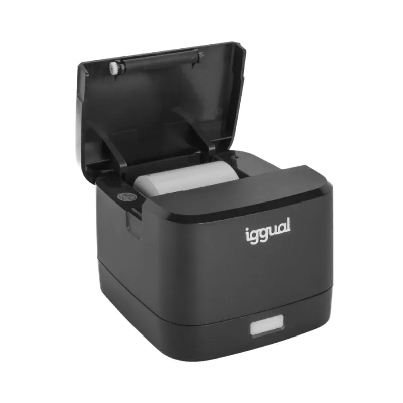 Stampante termica per biglietti Iggual TP EASY 58 USB+RJ11 Nera