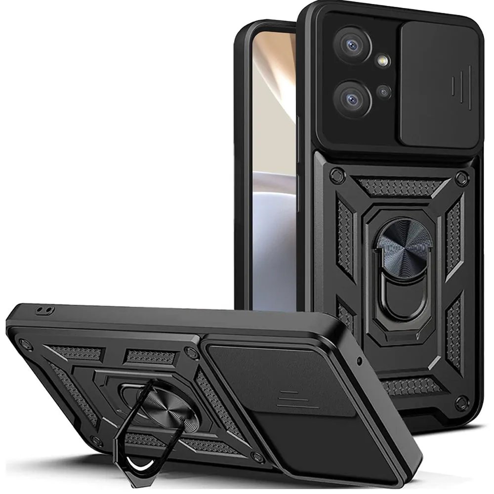 Custodia per Motorola Moto G32, Techsuit, CamShield, Nera