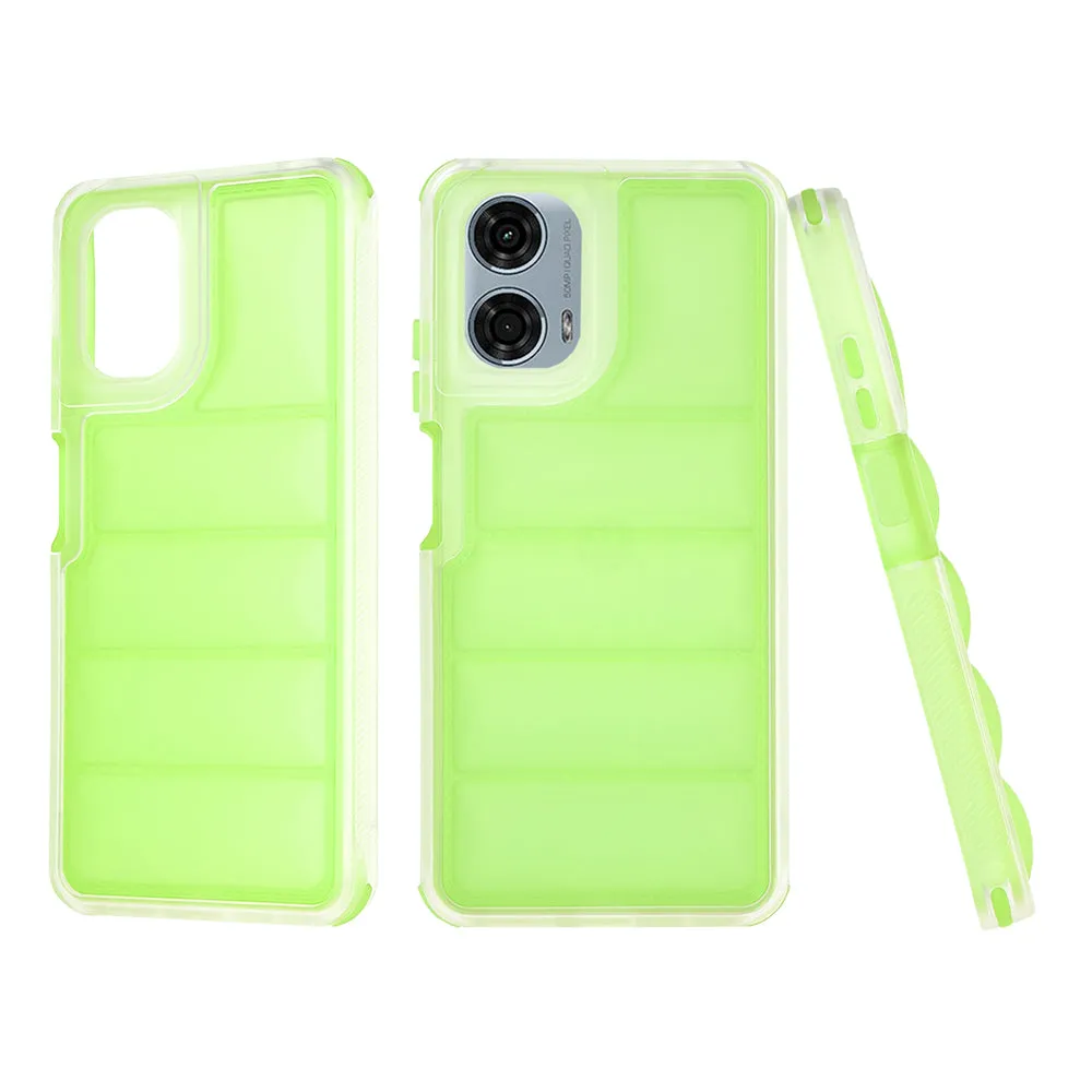 Custodia per Motorola Moto G24 Power, Techsuit, Wave Shield, Verde