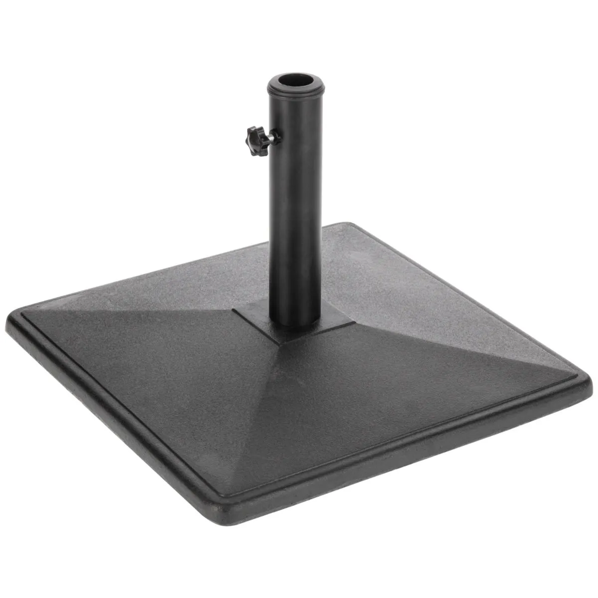 VEGA Base per ombrellone Alcaria; 50x50x5 cm (LxLxH); nero; quadrata