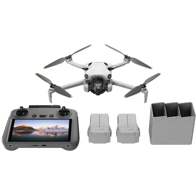 DJI Mini 4 Pro Fly More Combo (RC 2) 4 rotori Quadrirotore 48 MP 3840 x 2160 Pixel 2590 mAh Nero, Bianco