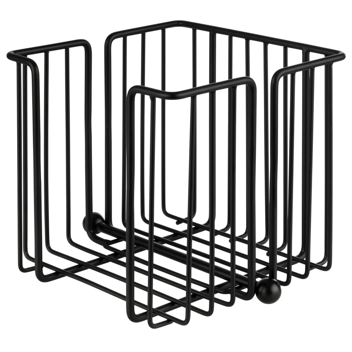 APS Portatovaglioli Urban; 19x19x18 cm (LxLxH); nero; quadrata