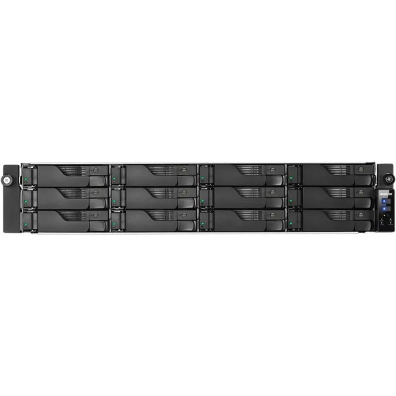 Asustor AS7112RDX/RAIL KIT Server di archiviazione NAS Rack 2U Ethernet Nero