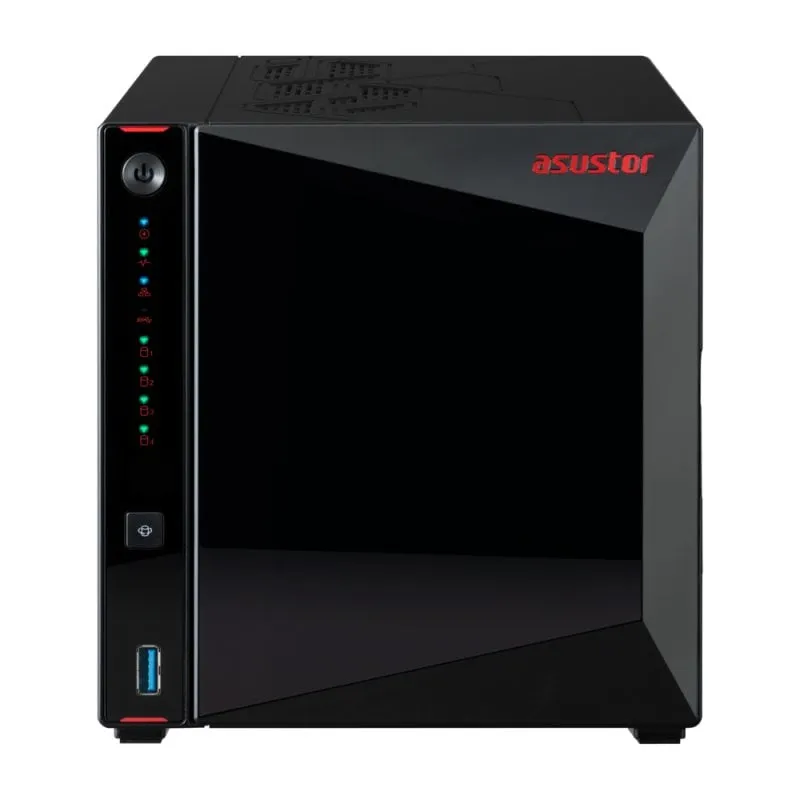 Asustor AS5404T server NAS e di archiviazione Collegamento ethernet LAN Nero N5105