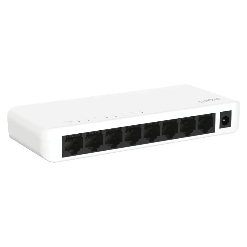 Robusto switch Gigabit SW8000P a 8 porte