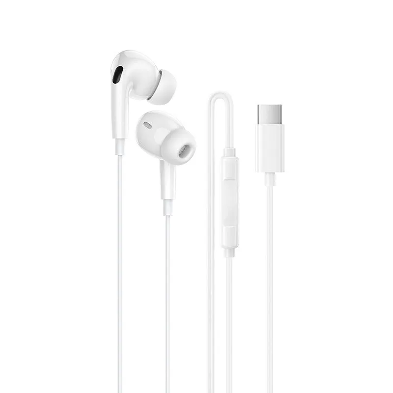 Auricolari USB-C Borofone BM100 Pro Fuente, Bianco