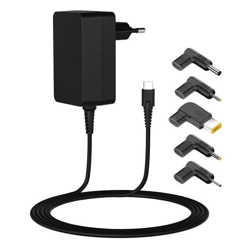 Caricatore Leotec LENCSHOMETC45 USB-C 45W Power Delivery Universale Protezioni